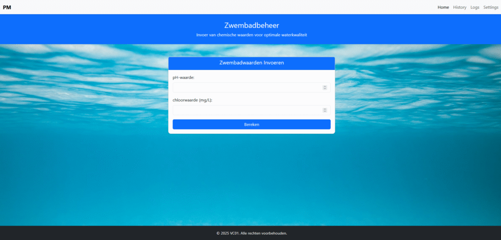 Pool Maintenance Project Home Page